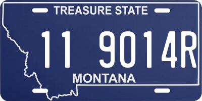 MT license plate 119014R