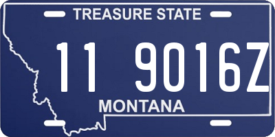 MT license plate 119016Z