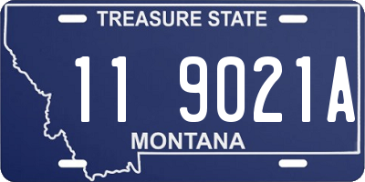 MT license plate 119021A