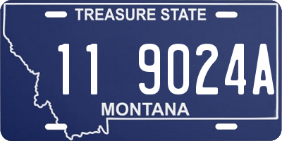 MT license plate 119024A