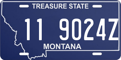 MT license plate 119024Z