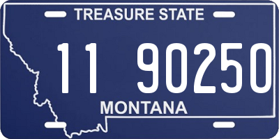 MT license plate 119025O