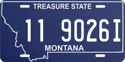 MT license plate 119026I