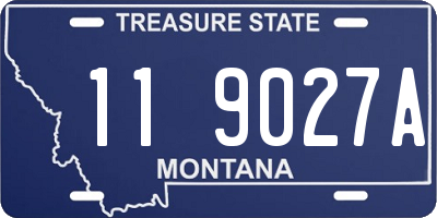 MT license plate 119027A