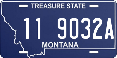 MT license plate 119032A