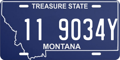 MT license plate 119034Y