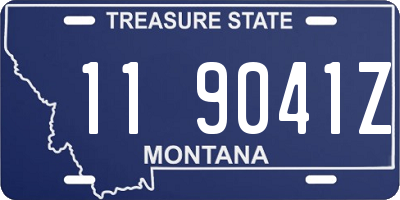 MT license plate 119041Z