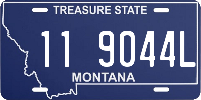 MT license plate 119044L