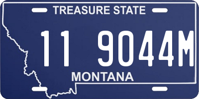 MT license plate 119044M