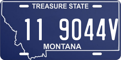 MT license plate 119044V