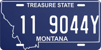 MT license plate 119044Y