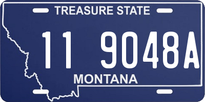 MT license plate 119048A