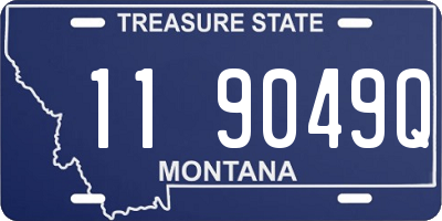 MT license plate 119049Q