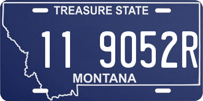 MT license plate 119052R