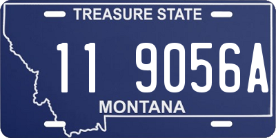 MT license plate 119056A