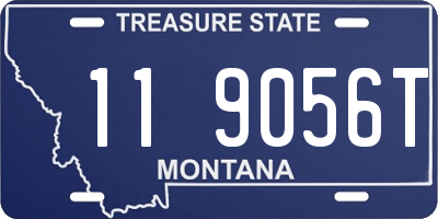 MT license plate 119056T