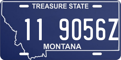 MT license plate 119056Z