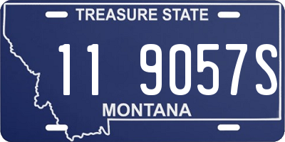 MT license plate 119057S