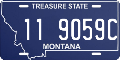 MT license plate 119059C