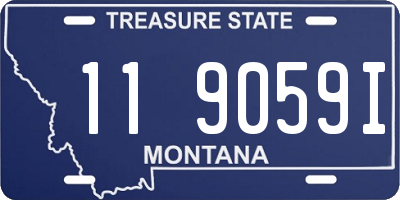 MT license plate 119059I