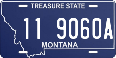 MT license plate 119060A