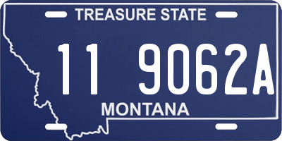 MT license plate 119062A