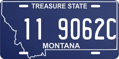 MT license plate 119062C