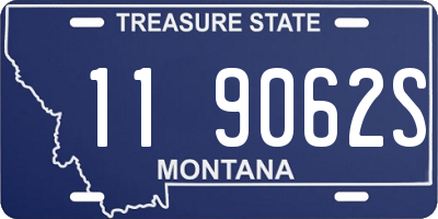 MT license plate 119062S