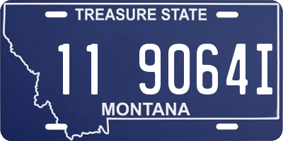 MT license plate 119064I