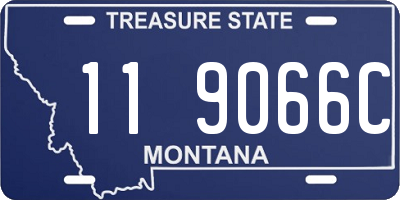MT license plate 119066C