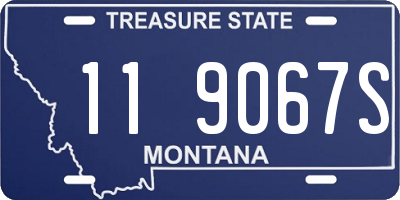 MT license plate 119067S