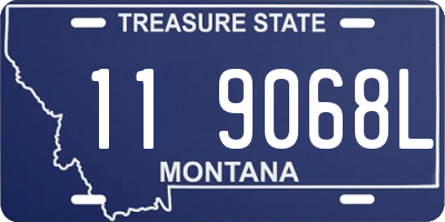 MT license plate 119068L