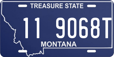 MT license plate 119068T