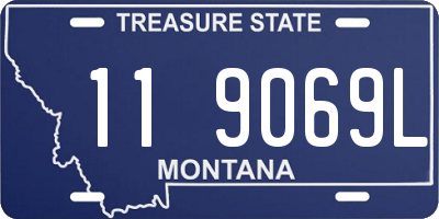 MT license plate 119069L