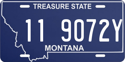 MT license plate 119072Y