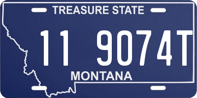 MT license plate 119074T