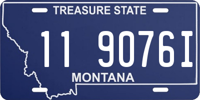 MT license plate 119076I