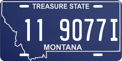 MT license plate 119077I
