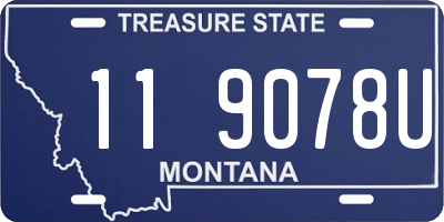 MT license plate 119078U