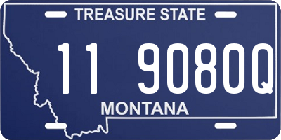 MT license plate 119080Q