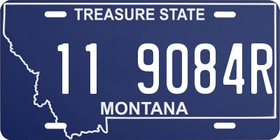 MT license plate 119084R