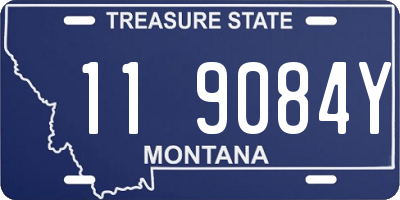 MT license plate 119084Y
