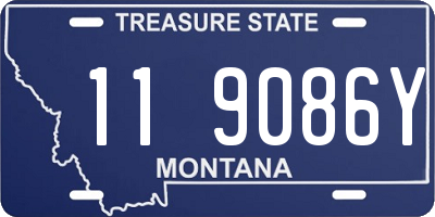 MT license plate 119086Y
