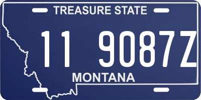 MT license plate 119087Z