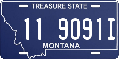 MT license plate 119091I