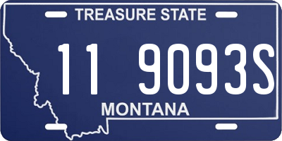 MT license plate 119093S