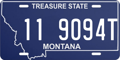 MT license plate 119094T