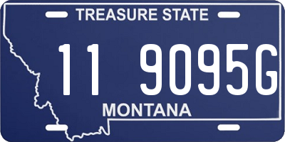 MT license plate 119095G