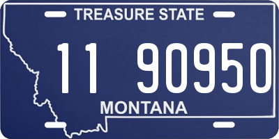 MT license plate 119095O