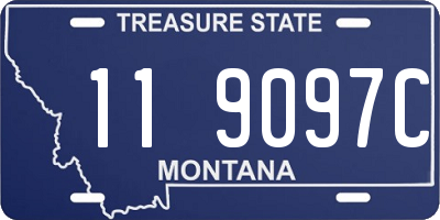 MT license plate 119097C